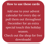 Yule Advent Activity Cards